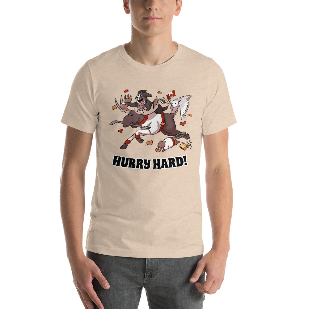 Short-Sleeve Unisex T-Shirt- HURRY HARD