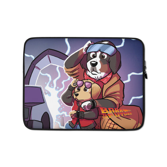 Laptop Sleeve- BARK TO THE FUTURE!