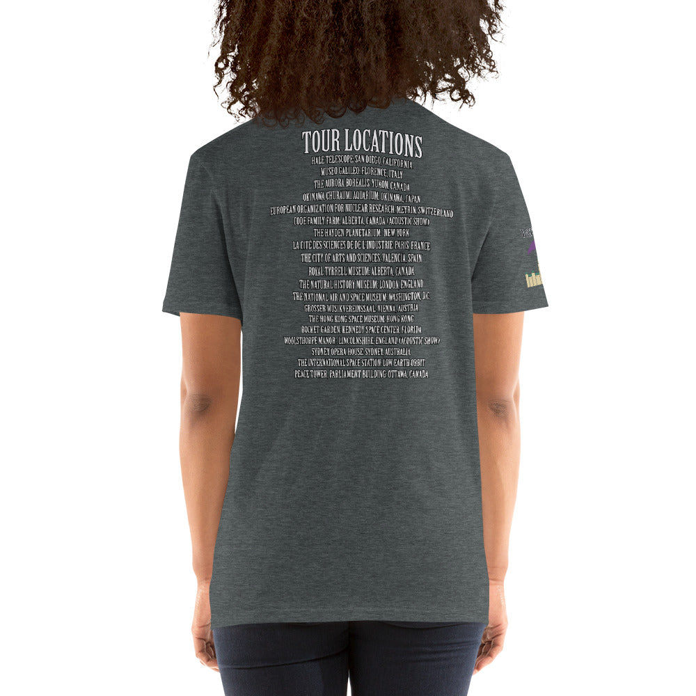 Short-Sleeve Unisex T-Shirt- Vultures of Parliament  Hero Shirt with Tour Locations on the Back