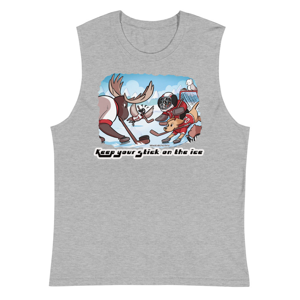 Muscle Shirt: Keep your stick on the Ice!