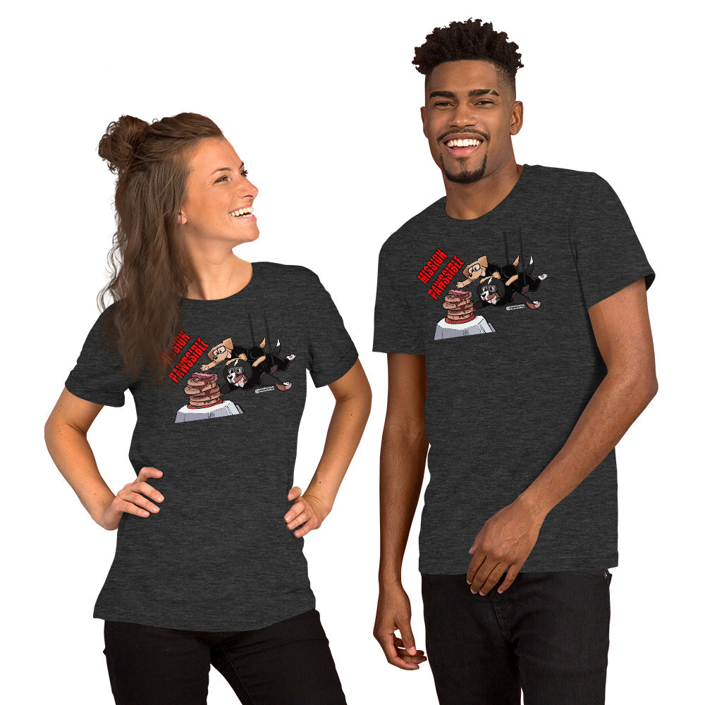 Short-Sleeve Unisex T-Shirt: MISSION PAWSSIBLE