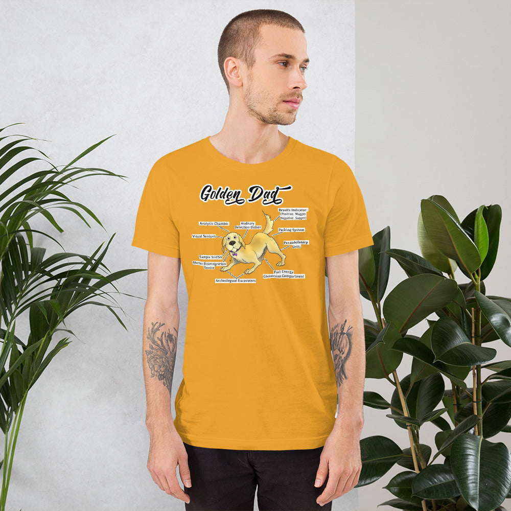 Short-Sleeve Unisex T-Shirt- Golden Dad!