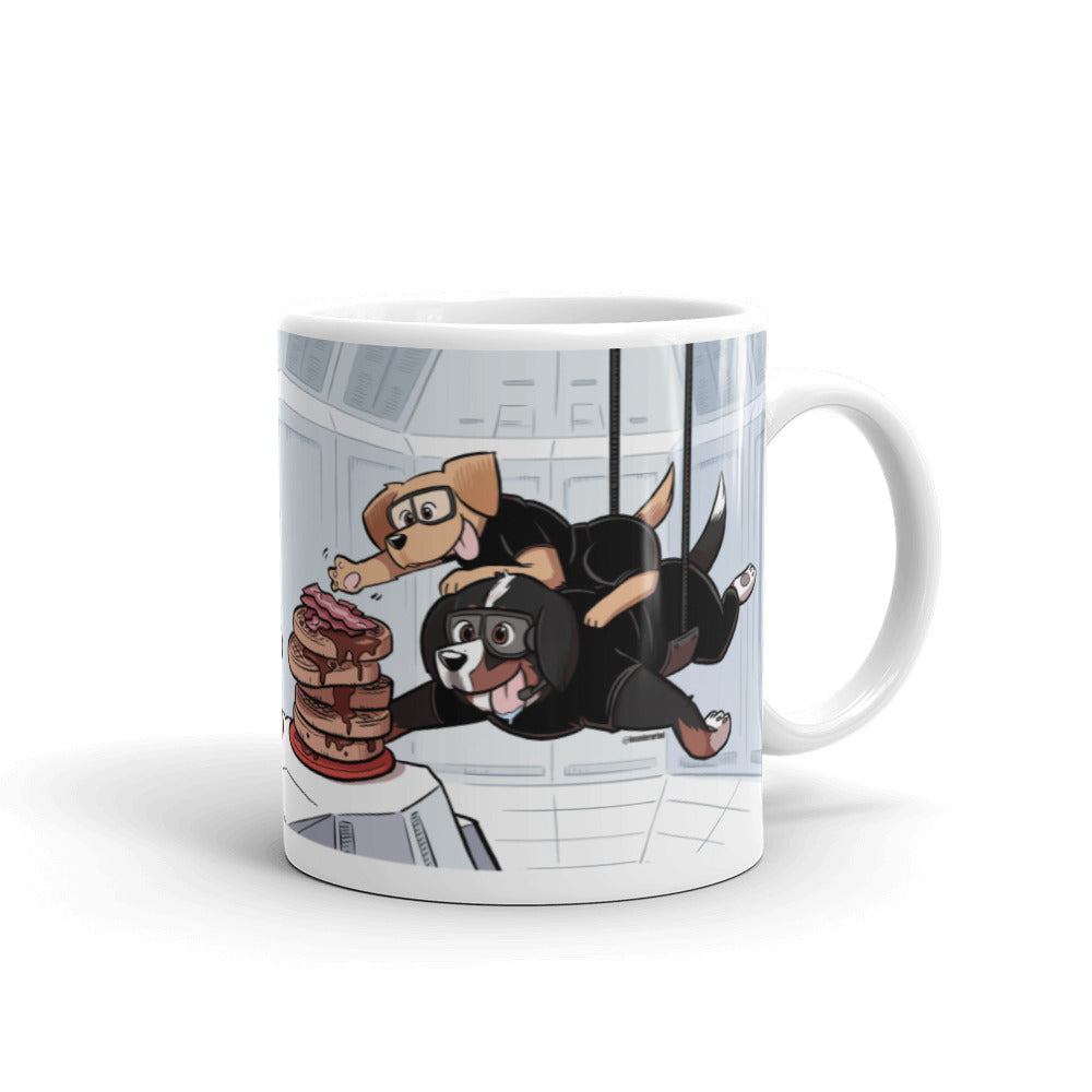 White glossy mug: MISSION PAWSSIBLE ver 2
