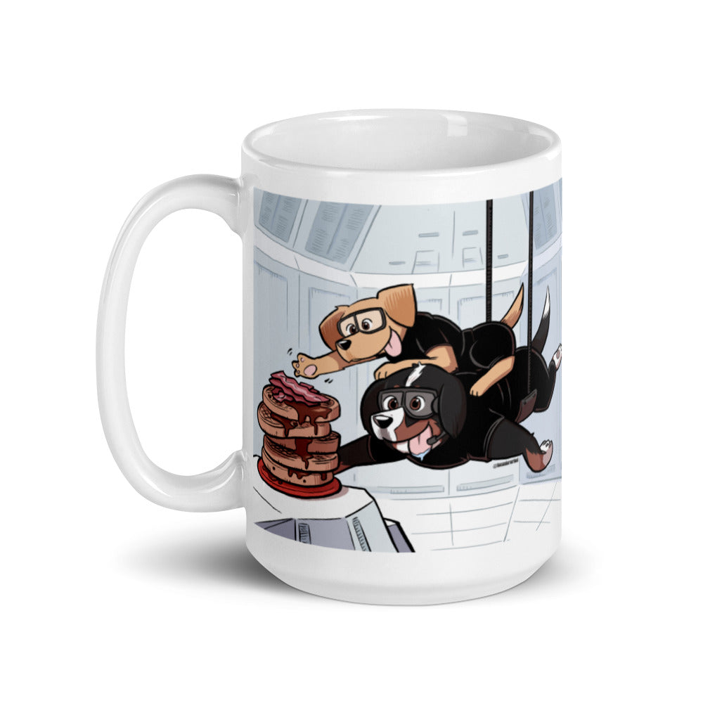 White glossy mug: MISSION PAWSSIBLE ver 2