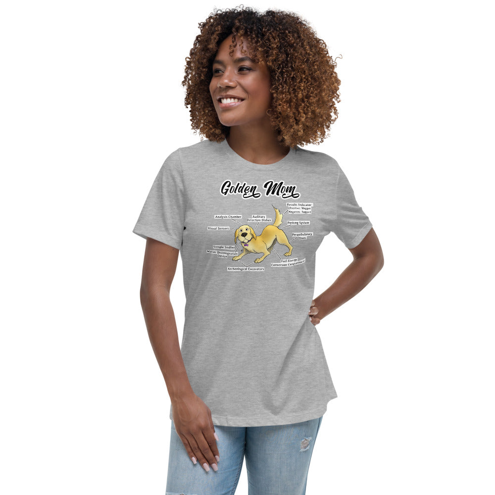 Women's Relaxed T-Shirt- Golden Mom