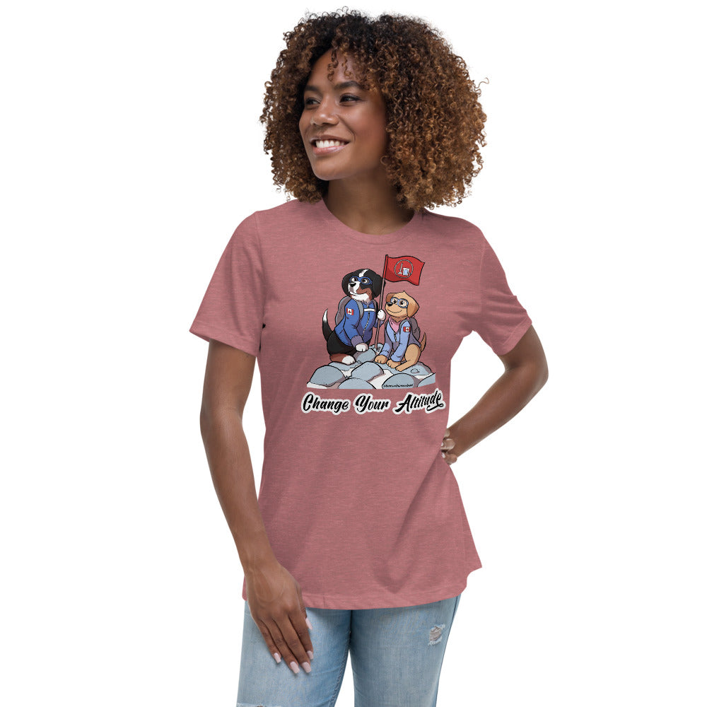 Women's Relaxed T-Shirt: Change your Altitude