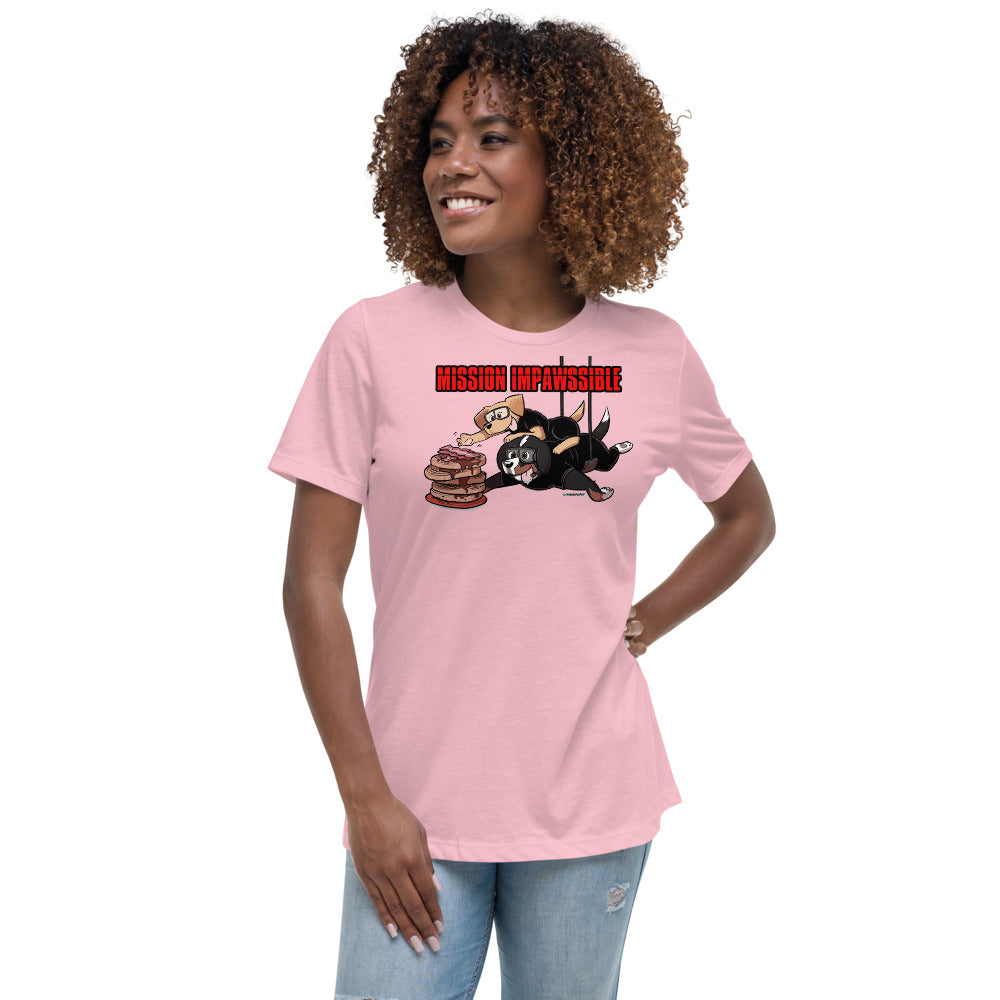 Women's Relaxed T-Shirt: Waffle Mountain Pawssible